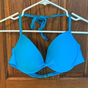 Blue Bikini Halter Top